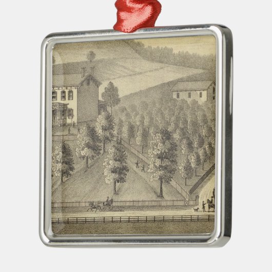 ウィリアムSchraderの住宅 メタルオーナメント (左)