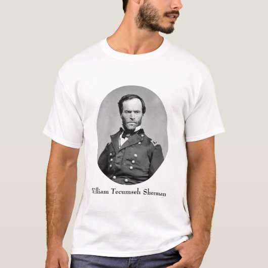 ウィリアムTecumsehシャーマン概要 Tシャツ (正面)