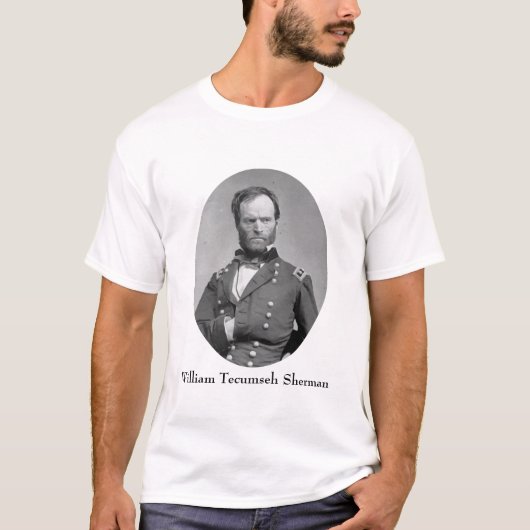 ウィリアムTecumsehシャーマン概要 Tシャツ (正面)