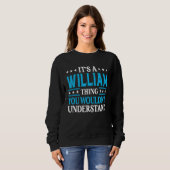 ウィリアムThing個人名おもしろいWilliam スウェットシャツ (正面フル)