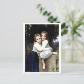 ウィリア絵を描ム・アドルフ・ブーゲローの姉妹 ポストカード (スタンド正面)