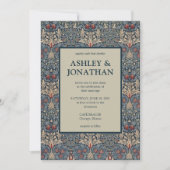 ウィリエレガントム・モリス・スネークヘッド・パタ結婚ーン 招待状 (正面)