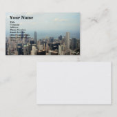 ウィリスタワーからのシカゴスカイラインビュー 名刺 (正面/裏面)