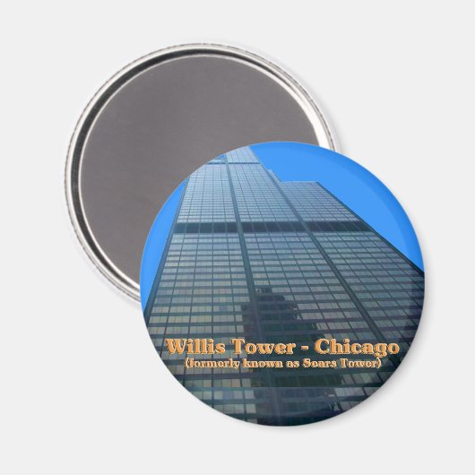 ウィリス塔 – 以前はシアーズタワーとして知られていた マグネット (正面/裏面)