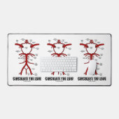 ウィリス解剖学の愛の輪を循環させるアドバイス デスクマット (キーボード&マウス)