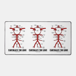 ウィリス解剖学の愛の輪を循環させるアドバイス デスクマット