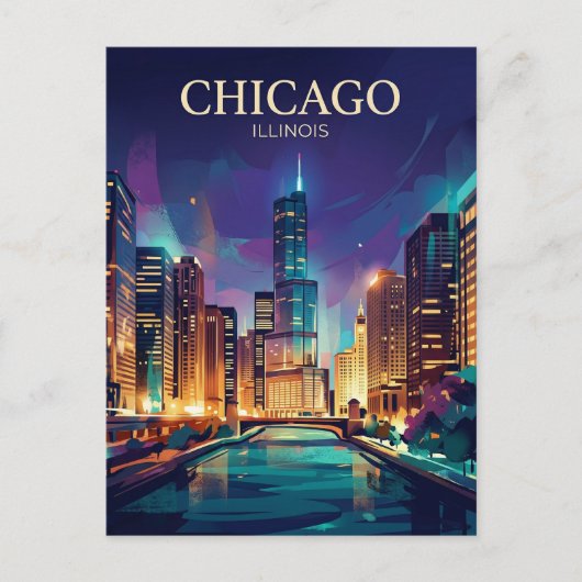 ウィリス・タワー 米国 ポストカード (正面)