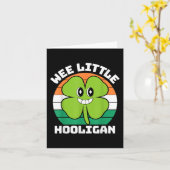 ウィリトルフーリガンおもしろいSt patricks day幼児 カード (黄色い花)