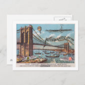 ウィリマンティック橋の空中写真 ポストカード (正面/裏面)