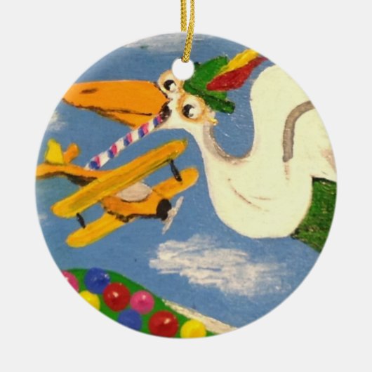 ウィリーの疲労したオーナメント セラミックオーナメント (正面)