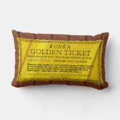 ウィリーウォンカゴールデンチケット ランバークッション (裏面)