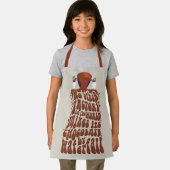 ウィリーウォンカチョコレートウォーターフォールタイポグラフィ エプロン (インサイチュ)