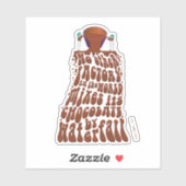 ウィリーウォンカチョコレートウォーターフォールタイポグラフィ シール (シート)