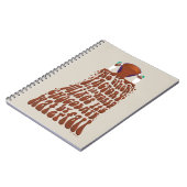 ウィリーウォンカチョコレートウォーターフォールタイポグラフィ ノートブック (左側)