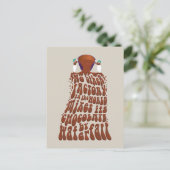 ウィリーウォンカチョコレートウォーターフォールタイポグラフィ ポストカード (スタンド正面)