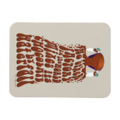 ウィリーウォンカチョコレートウォーターフォールタイポグラフィ マグネット (横)