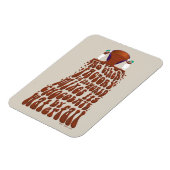 ウィリーウォンカチョコレートウォーターフォールタイポグラフィ マグネット (左側)