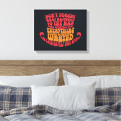 ウィリーウォンカハットタイポグラフィ キャンバスプリント (インサイチュ (寝室))