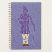 ウィリーウォンカ引用文シルエット プランナー手帳 (正面)