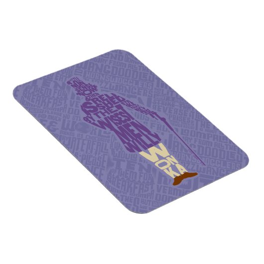 ウィリーウォンカ引用文シルエット マグネット (右側)