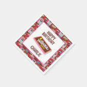 ウィリーウォンカ&チョコレートファクトリー誕生日 スタンダードカクテルナプキン (角)