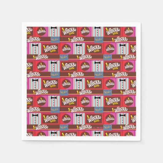 ウィリーウォンカ&チョコレートファクトリー誕生日 スタンダードカクテルナプキン (正面)