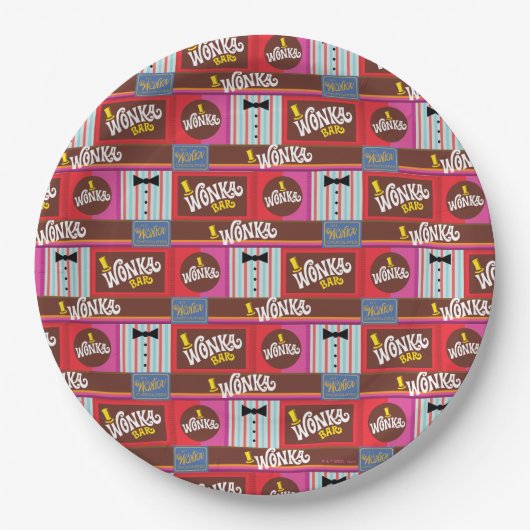 ウィリーウォンカ&チョコレートファクトリー誕生日 ペーパープレート (正面)