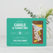 ウィリーウォンカ&チョコレートファクトリー誕生日 招待状 (スタンド正面)