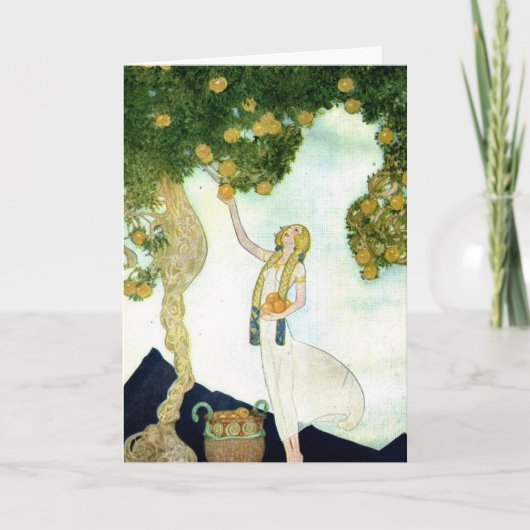 ウィリーポガニーイラストレーショングリーティングカード カード (正面)