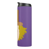 ウィリーワンカステンシルド顔グラフィック タンブラー (回転右)