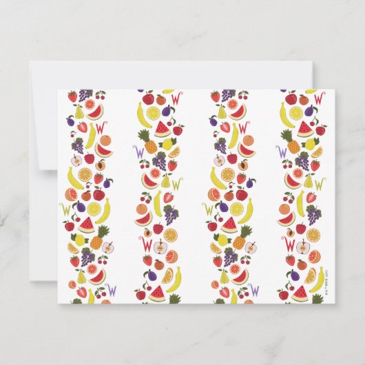 ウィリー・ウォンカが壁紙をなめるパターン ノートカード (正面)