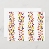 ウィリー・ウォンカが壁紙をなめるパターン ノートカード (正面/裏面)