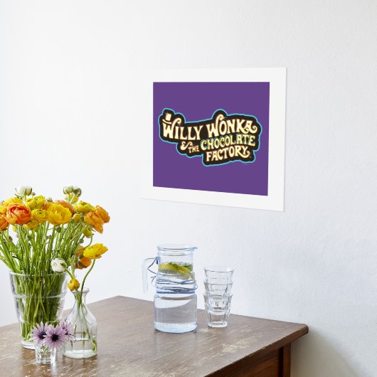 ウィリー・ウォンカとチョコレート工場のロゴ 箔ポスター (レイダウン (キッチン))