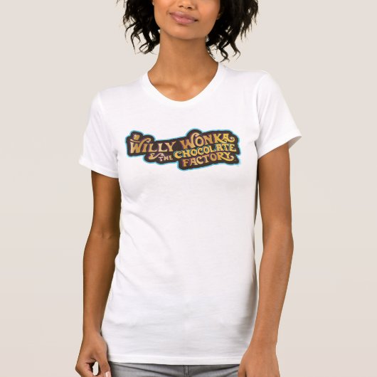 ウィリー・ウォンカとチョコレート工場のロゴ Tシャツ (正面)