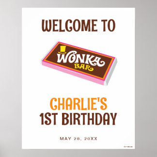 ウィリー・ウォンカとチョコレート工場の誕生日サイン ポスター
