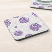 ウィリー・ウォンカのロゴサイケデリック・グラフィック コースター (左側)