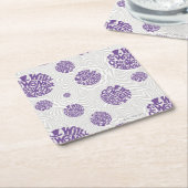 ウィリー・ウォンカのロゴサイケデリック・グラフィック スクエアペーパーコースター (アングル)