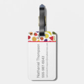 ウィリー·ウォンカリック可能な壁紙パターン ラゲッジタグ (裏面縦)