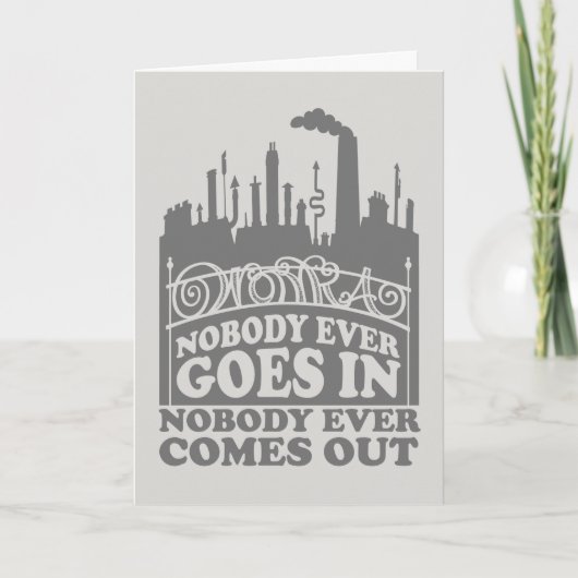 ウィリー・ウォンカ工場 – 誰も入らない カード (正面)