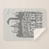 ウィリー・ウォンカ工場 – 誰も入らない シェルパブランケット (正面(横))