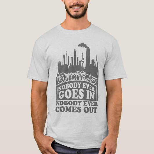 ウィリー・ウォンカ工場 – 誰も入らない Tシャツ (正面)