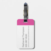 ウィリー·ウォンカ·キャンディー·パターン ラゲッジタグ (裏面縦)