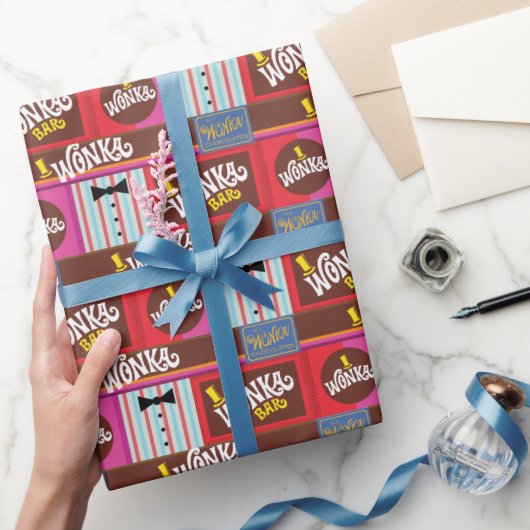 ウィリー・ウォンカ・キャンディ・パターン ラッピングペーパー (ギフト)