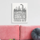 ウィリー・ウォンカ・ファクトリー – 誰も入場しない キャンバスプリント (インサイチュ (リビング))