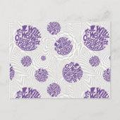 ウィリー・ウォンカ ロゴ サイケデリック グラフィック ポストカード (正面)