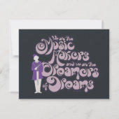 ウィリー・ウォンカ - 夢を織りなす音楽の創造者たち ノートカード (正面)