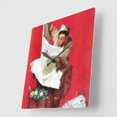 ウィリー・ギリスオンKP スクエア壁時計 (傾斜)