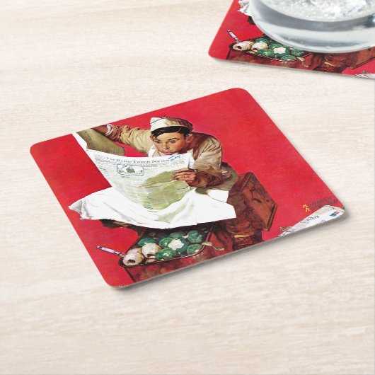 ウィリー・ギリス・オン・K.P スクエアペーパーコースター (アングル)