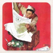 ウィリー・ギリス・オン・K.P スクエアペーパーコースター (正面)