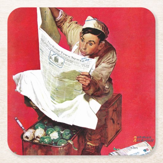 ウィリー・ギリス・オン・K.P スクエアペーパーコースター (正面)